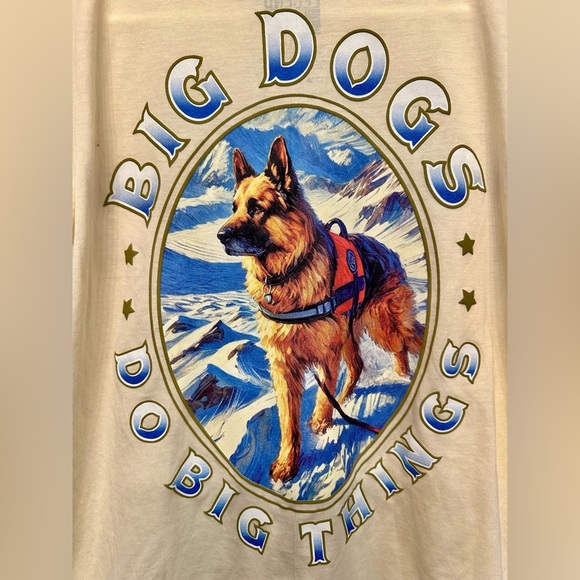 “Big Dogs Do Big Things” German Shepherd Tee Small - Picture 5 of 6